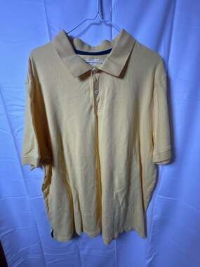 Amazon Essentials Men's Short Sleeve Cotton Polo Shirt Yellow